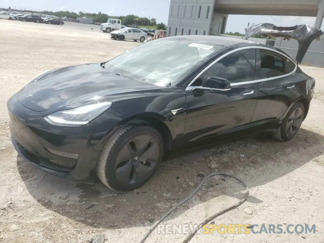 1 Photograph of a damaged car 5YJ3E1EAXKF399199 TESLA MODEL 3 2019