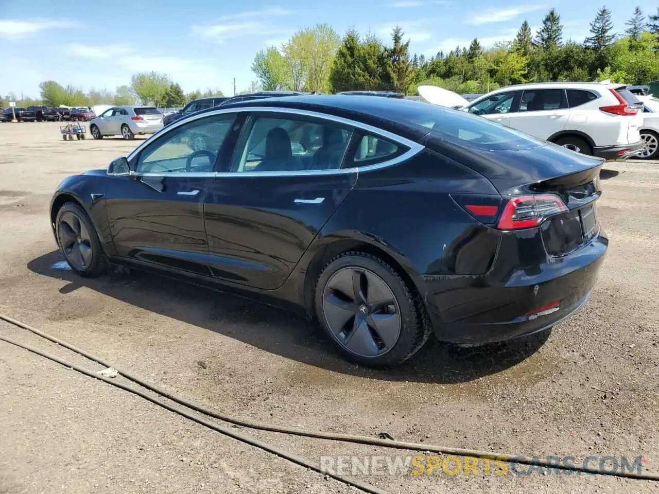 2 Photograph of a damaged car 5YJ3E1EAXKF403171 TESLA MODEL 3 2019
