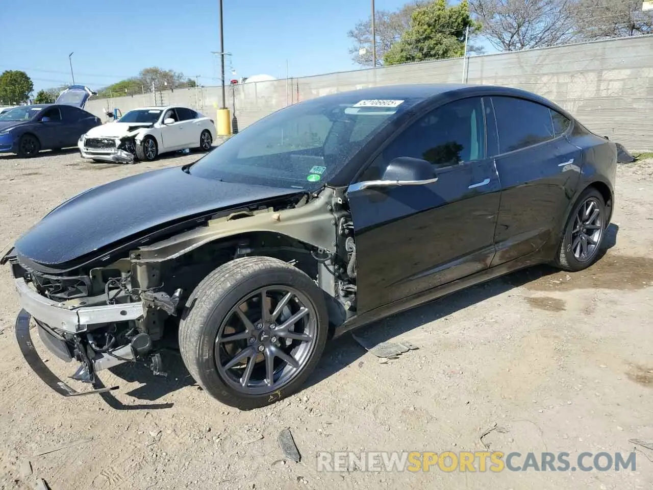 1 Photograph of a damaged car 5YJ3E1EAXKF415644 TESLA MODEL 3 2019