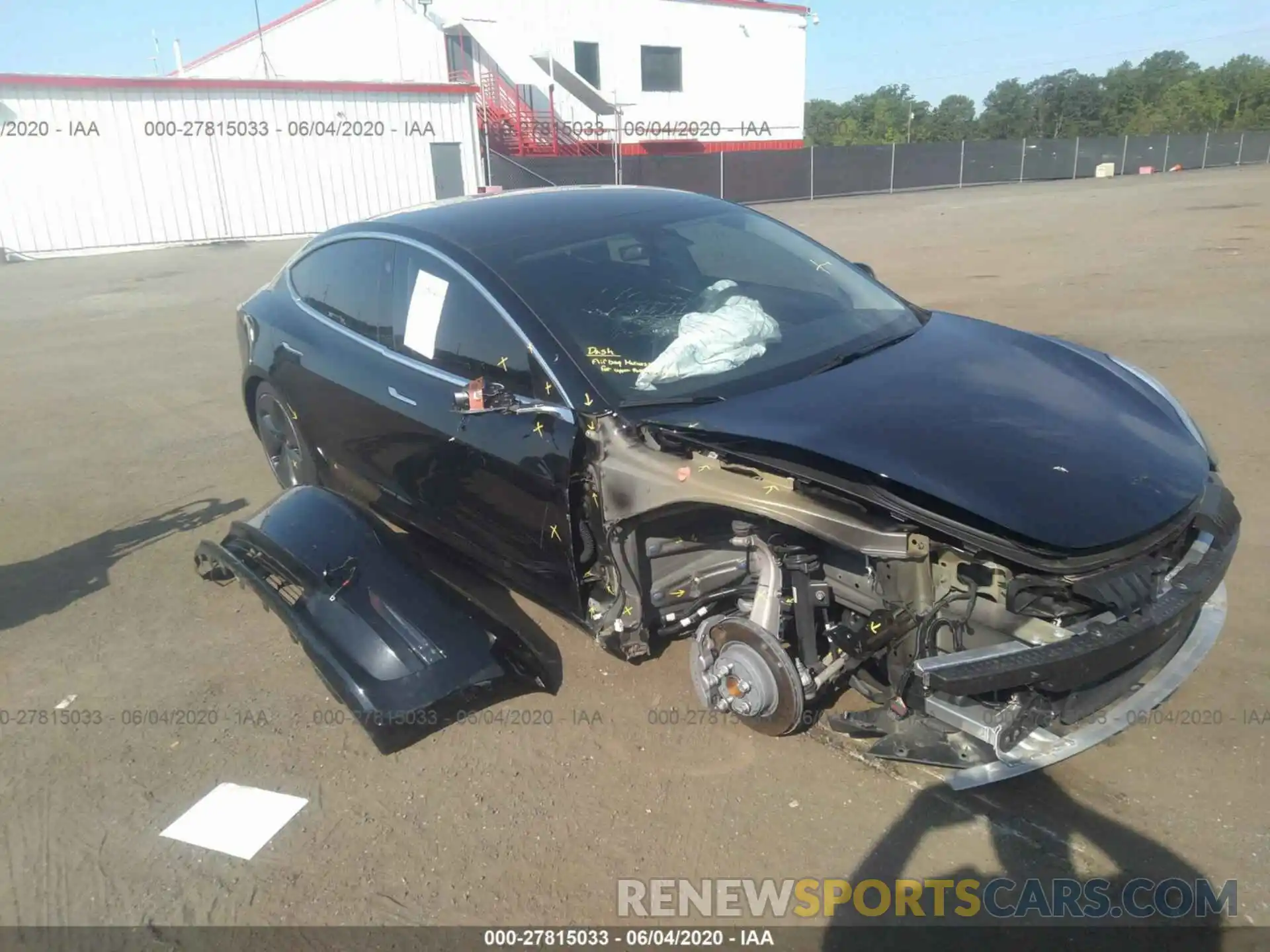 1 Photograph of a damaged car 5YJ3E1EAXKF415806 TESLA MODEL 3 2019