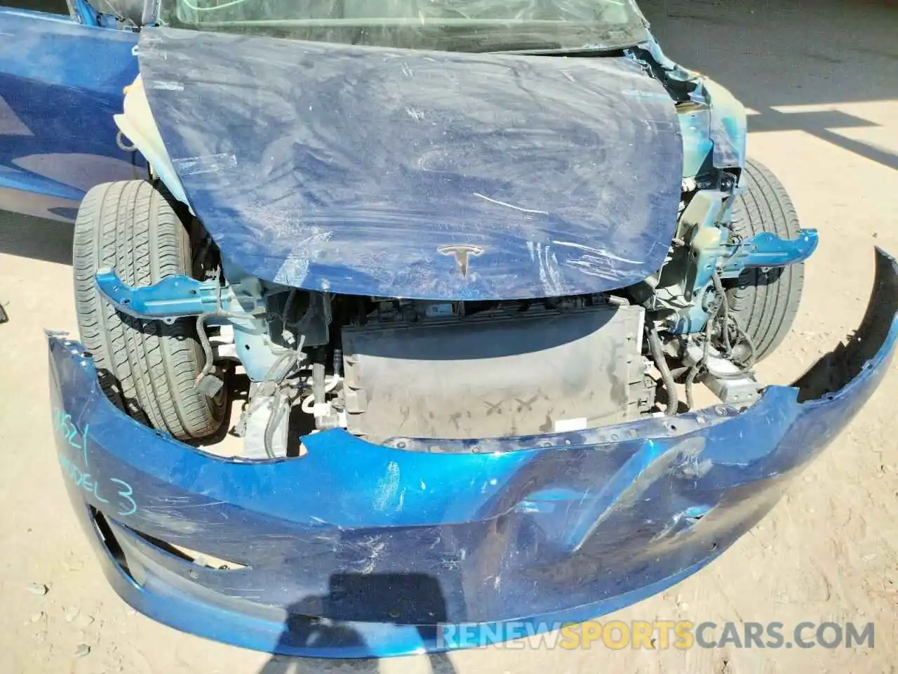 9 Photograph of a damaged car 5YJ3E1EAXKF417443 TESLA MODEL 3 2019