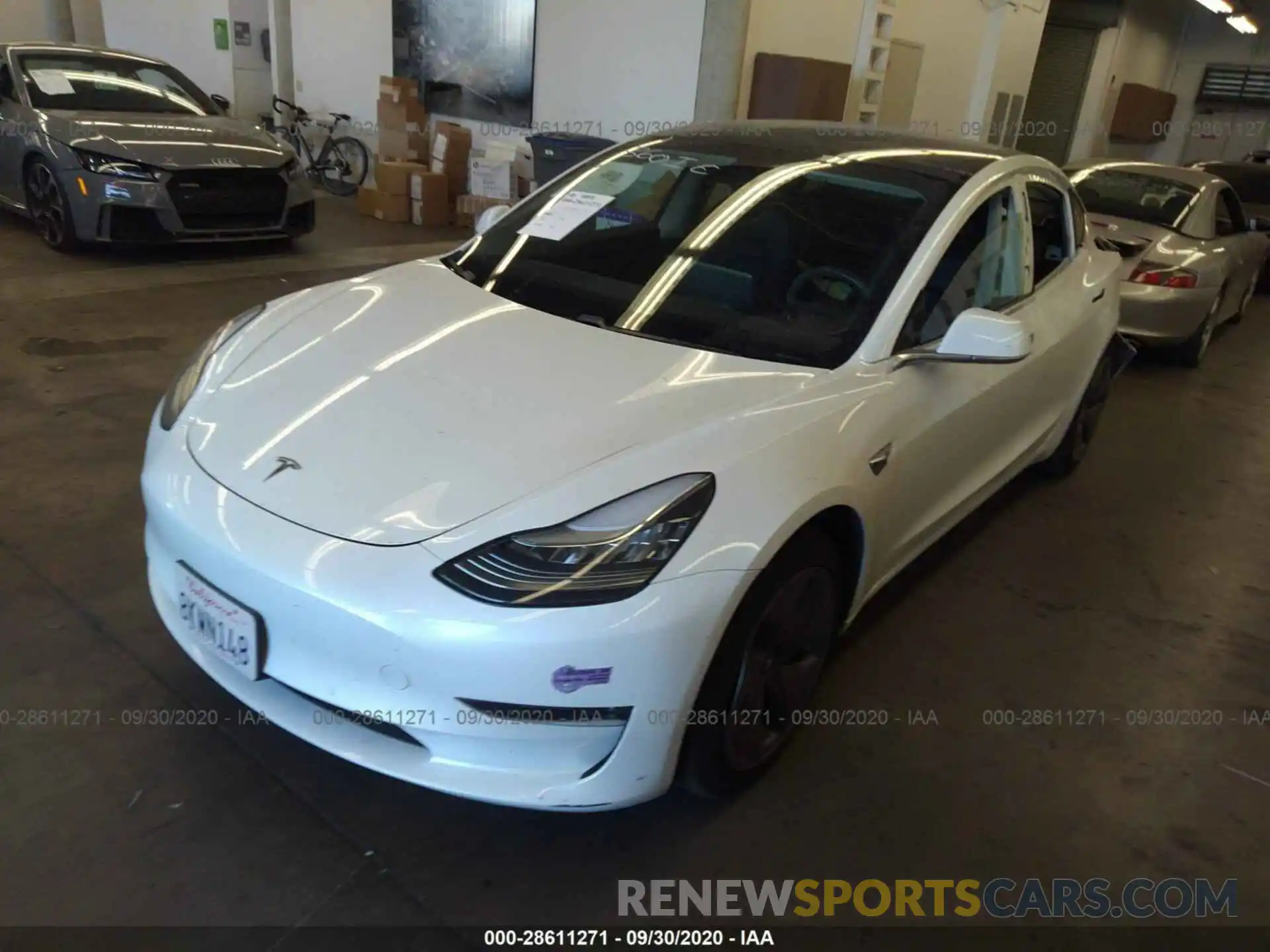 2 Photograph of a damaged car 5YJ3E1EAXKF419791 TESLA MODEL 3 2019