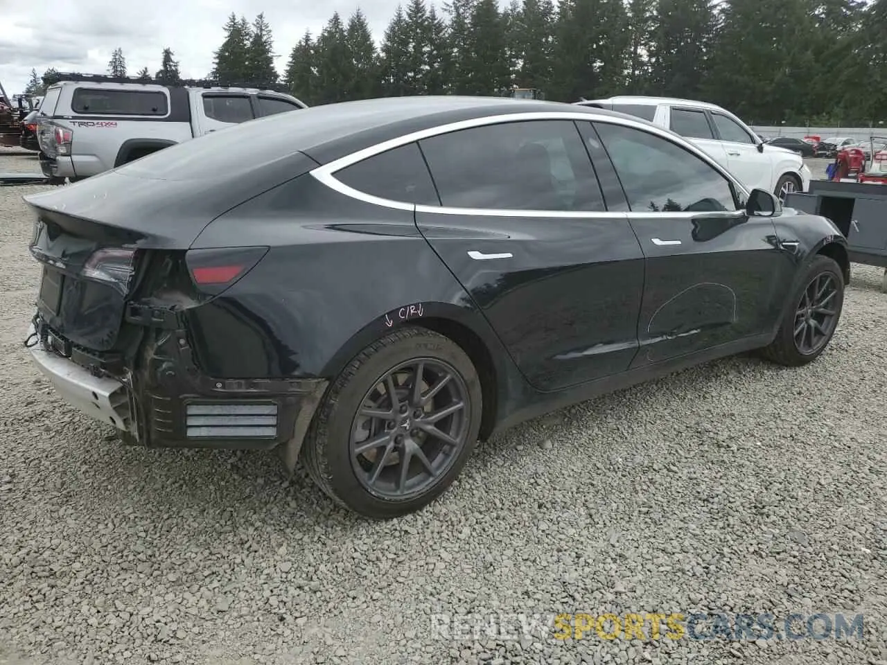3 Photograph of a damaged car 5YJ3E1EAXKF422500 TESLA MODEL 3 2019