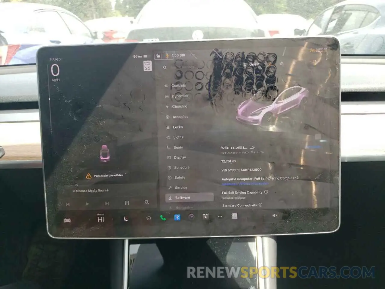 9 Photograph of a damaged car 5YJ3E1EAXKF422500 TESLA MODEL 3 2019