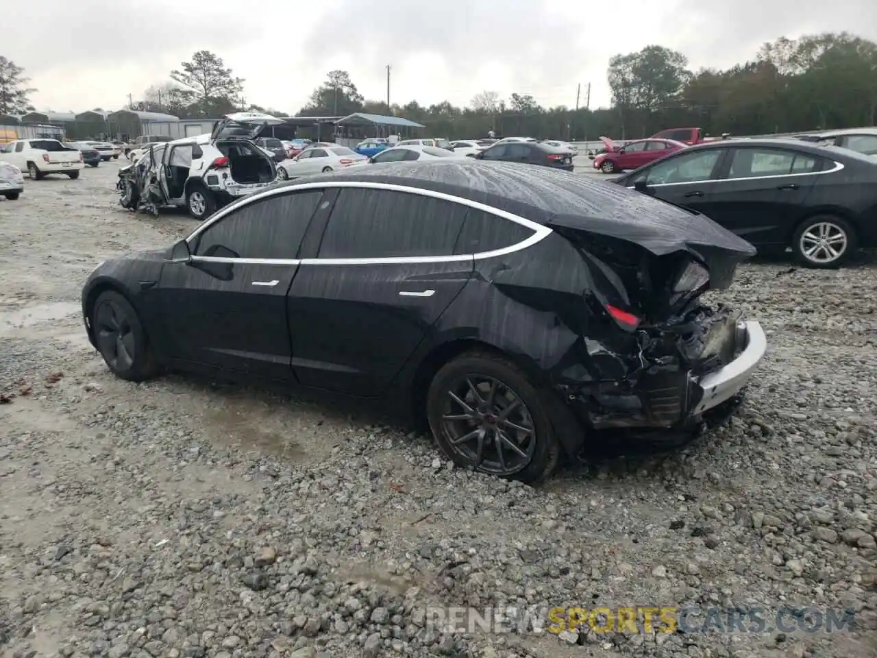 2 Photograph of a damaged car 5YJ3E1EAXKF428961 TESLA MODEL 3 2019