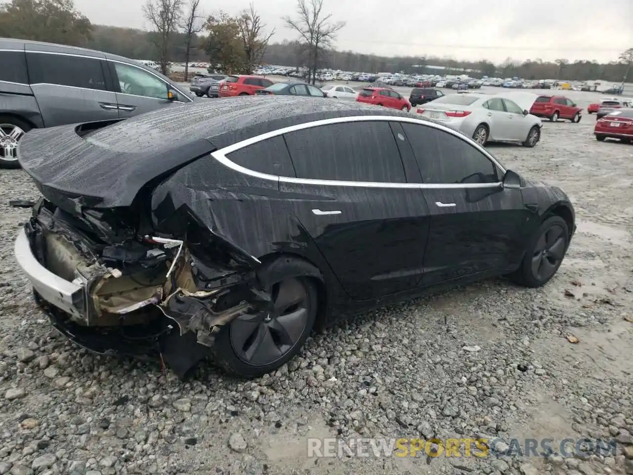 3 Photograph of a damaged car 5YJ3E1EAXKF428961 TESLA MODEL 3 2019