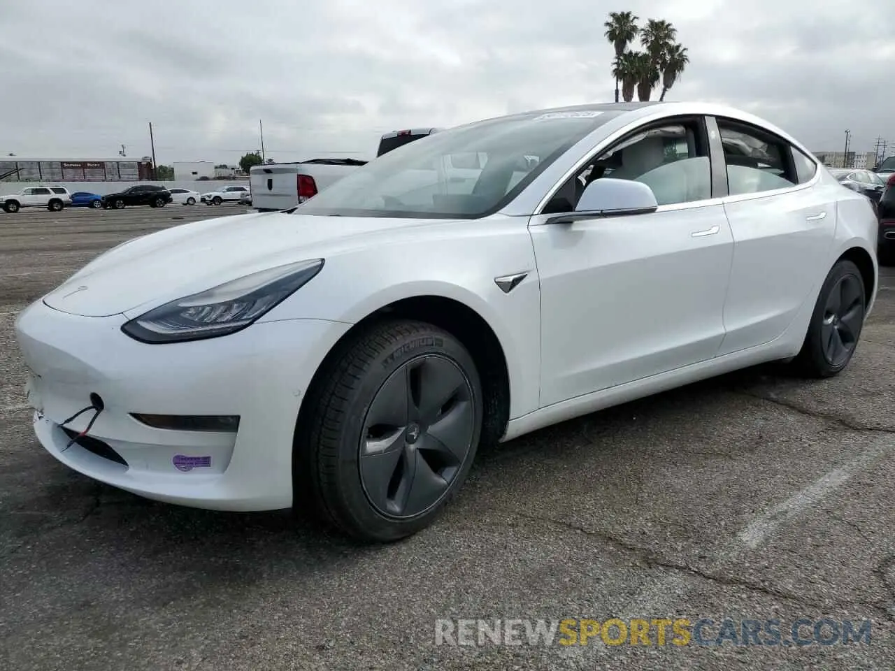 1 Photograph of a damaged car 5YJ3E1EAXKF429382 TESLA MODEL 3 2019