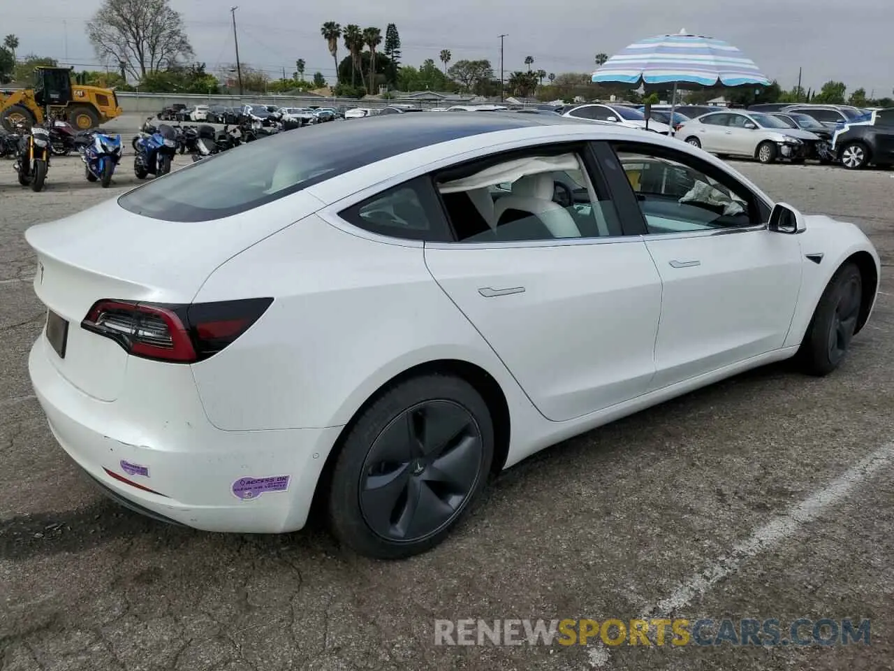 3 Photograph of a damaged car 5YJ3E1EAXKF429382 TESLA MODEL 3 2019