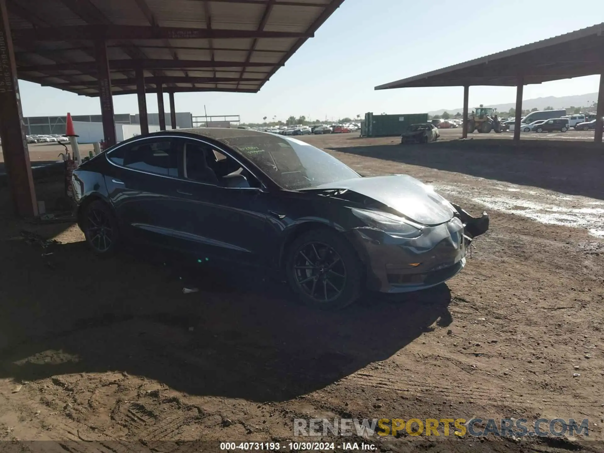 1 Photograph of a damaged car 5YJ3E1EAXKF480221 TESLA MODEL 3 2019