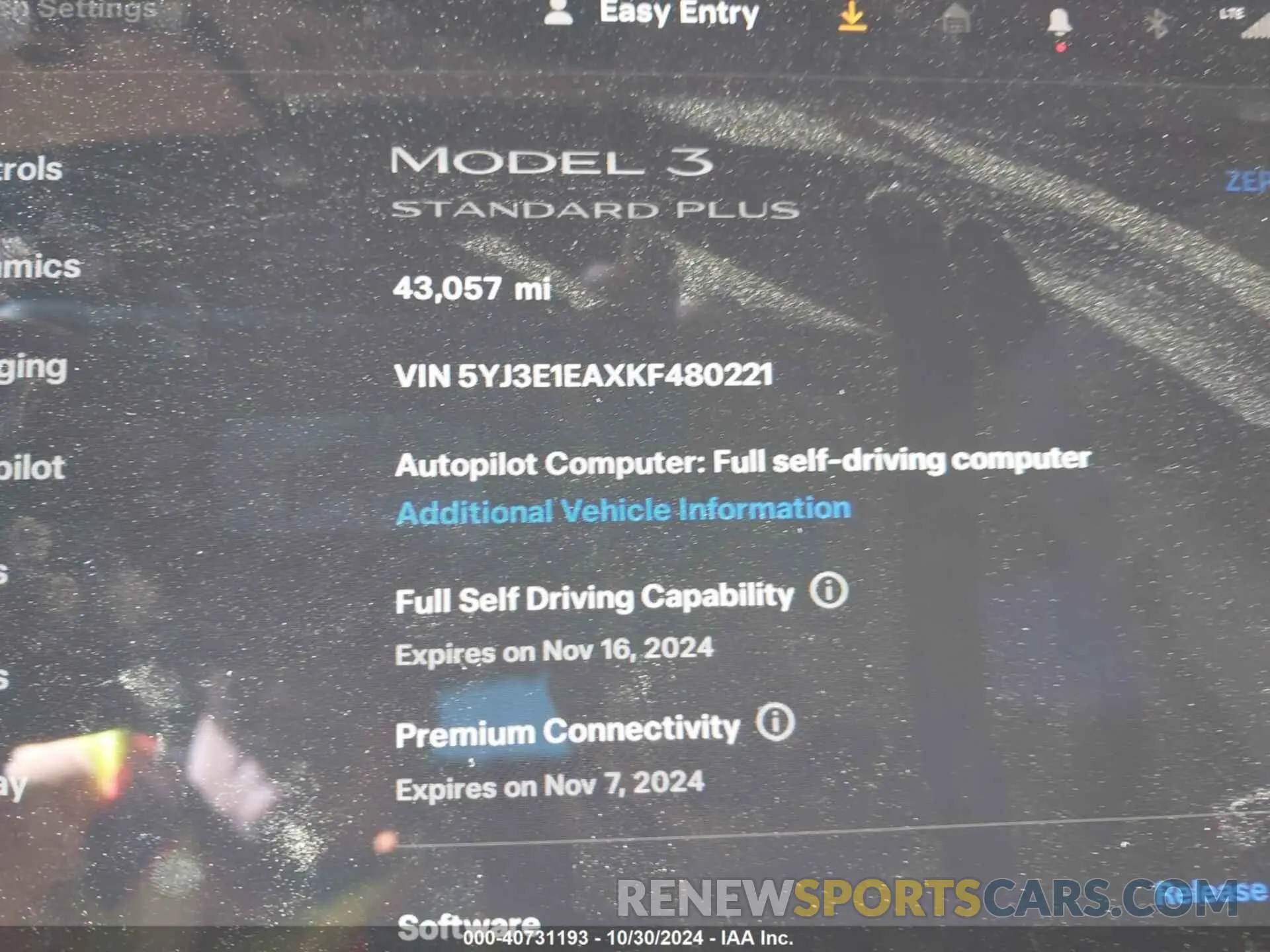 15 Photograph of a damaged car 5YJ3E1EAXKF480221 TESLA MODEL 3 2019