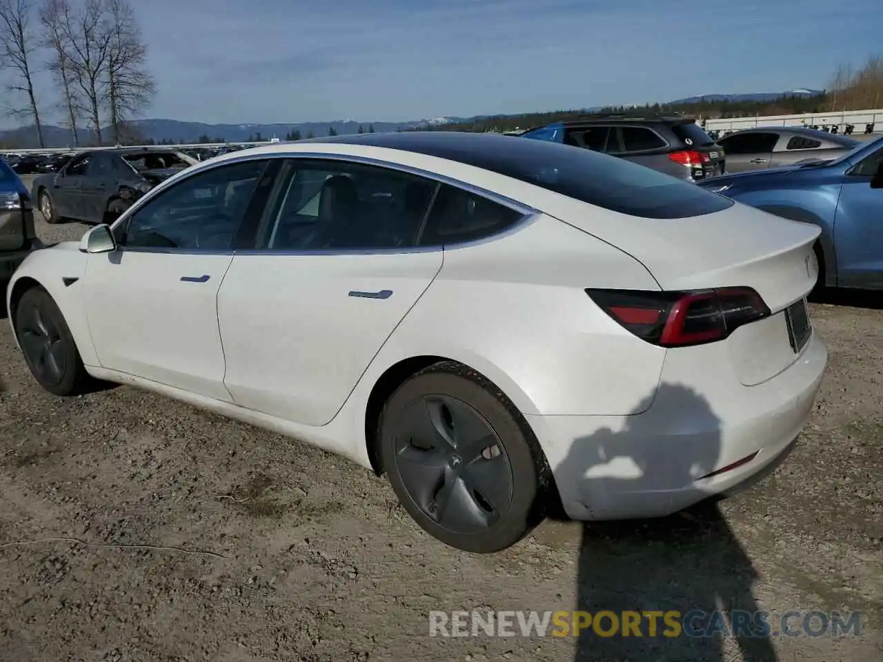 2 Photograph of a damaged car 5YJ3E1EAXKF483068 TESLA MODEL 3 2019