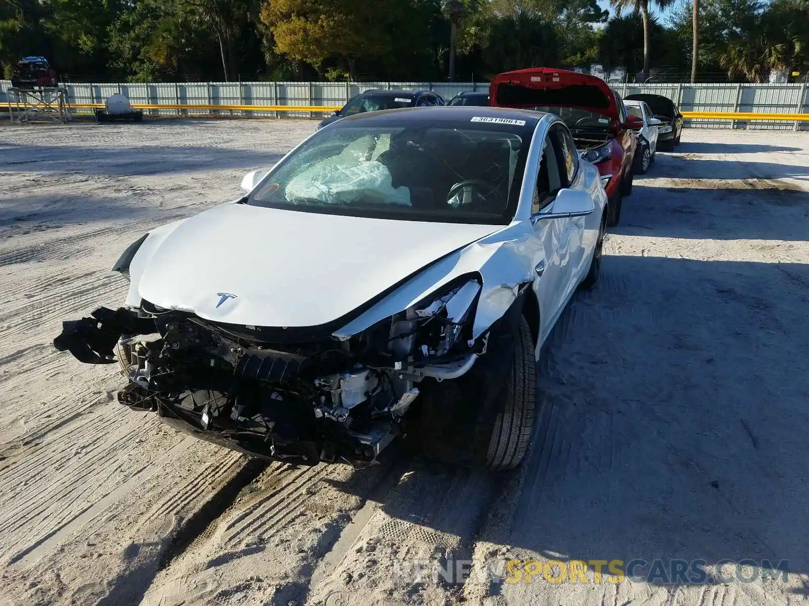 9 Photograph of a damaged car 5YJ3E1EB0KF150483 TESLA MODEL 3 2019