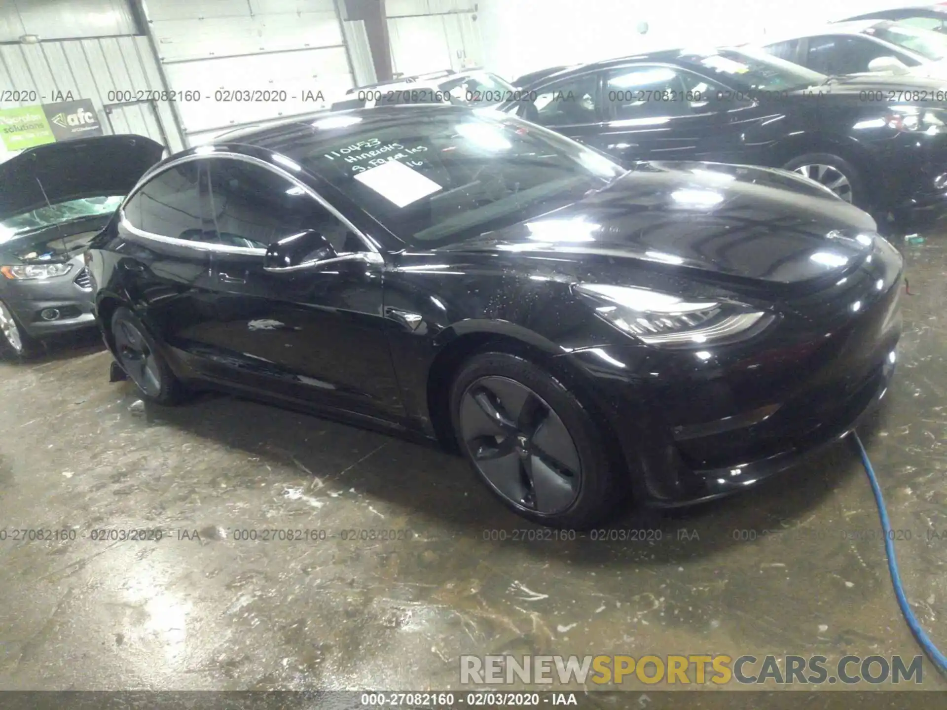 1 Photograph of a damaged car 5YJ3E1EB0KF191275 TESLA MODEL 3 2019