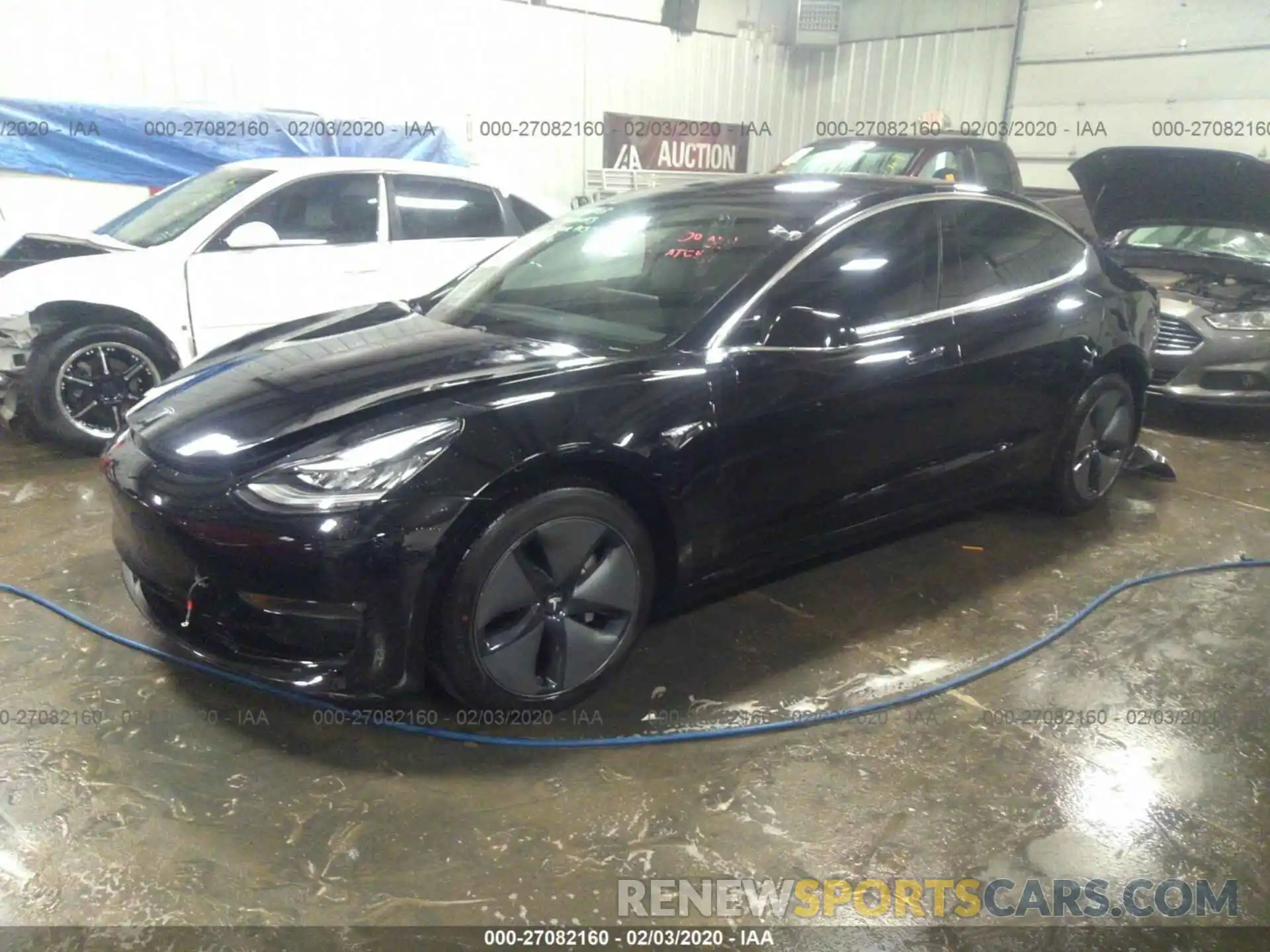 2 Photograph of a damaged car 5YJ3E1EB0KF191275 TESLA MODEL 3 2019