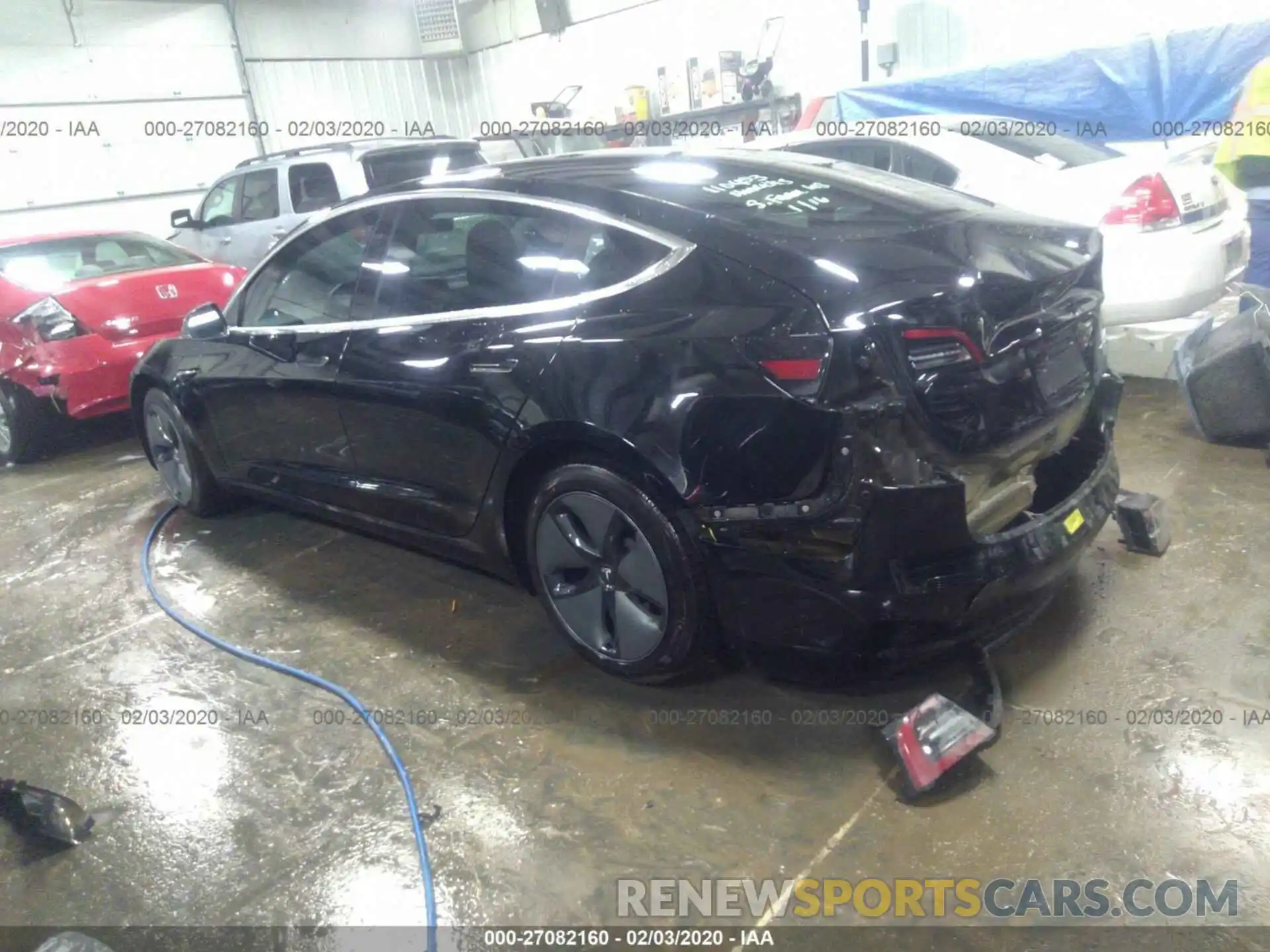 3 Photograph of a damaged car 5YJ3E1EB0KF191275 TESLA MODEL 3 2019