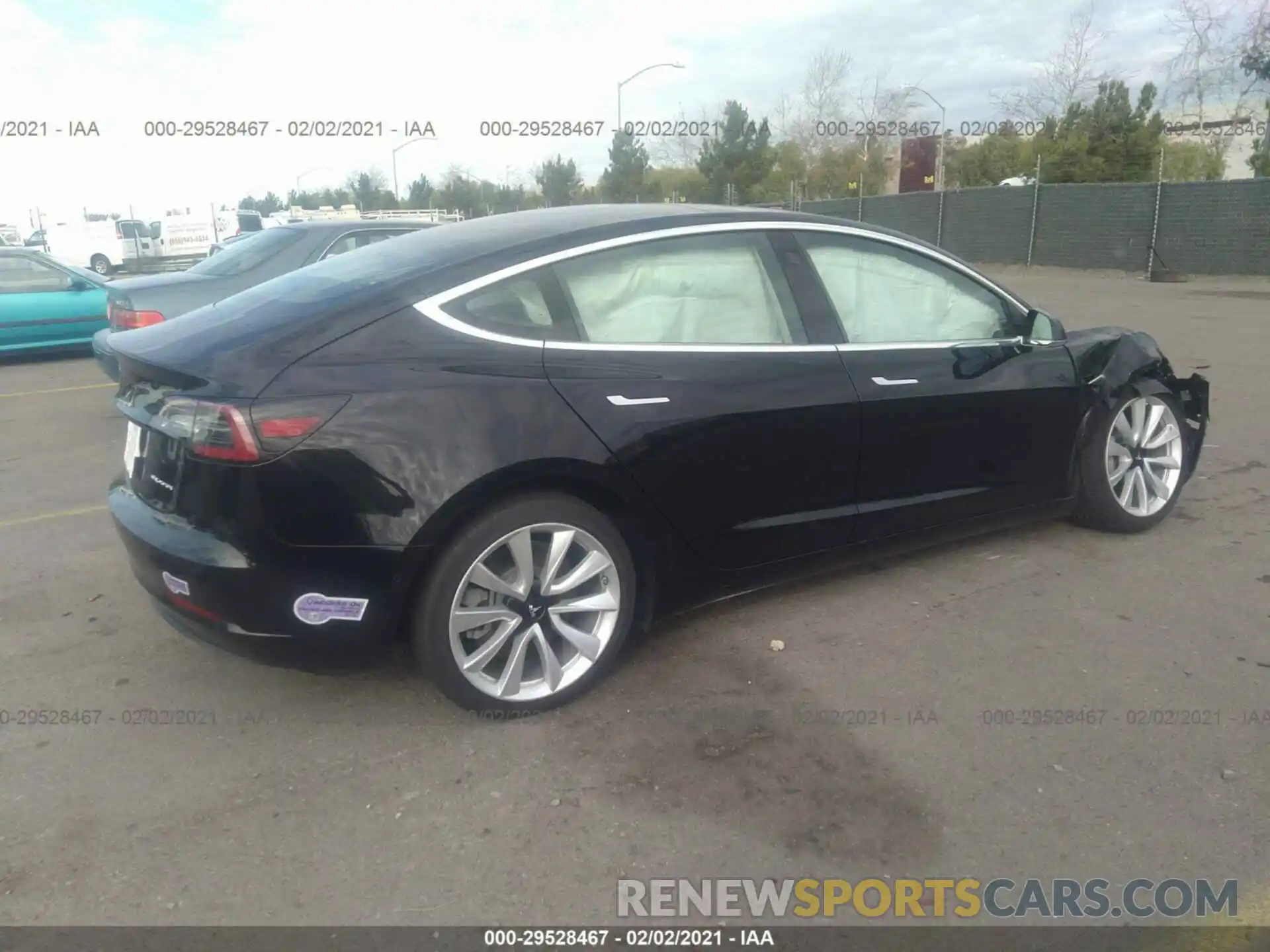 4 Photograph of a damaged car 5YJ3E1EB0KF191969 TESLA MODEL 3 2019