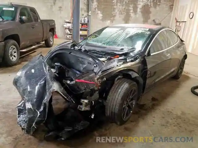 2 Photograph of a damaged car 5YJ3E1EB0KF192314 TESLA MODEL 3 2019