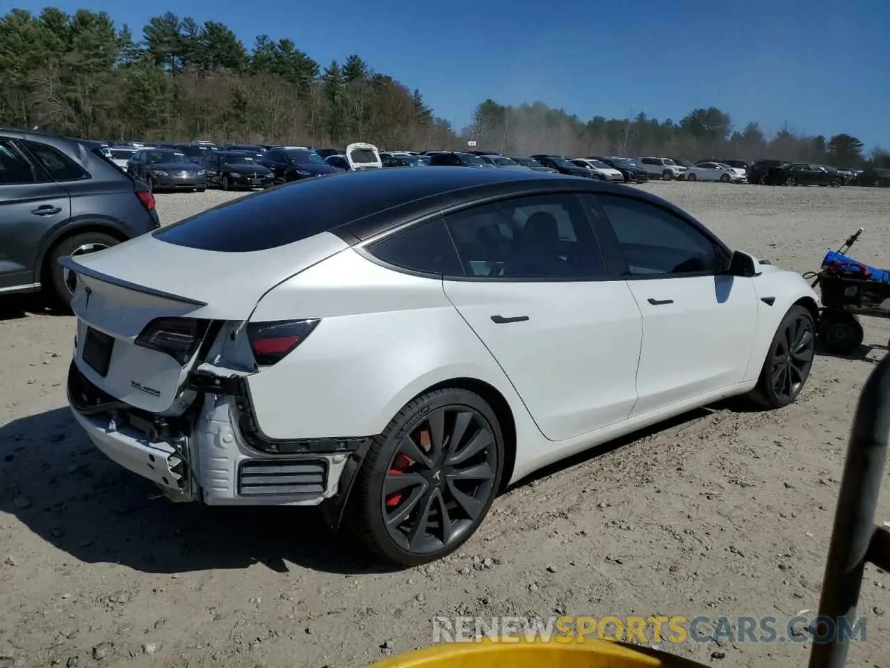 3 Photograph of a damaged car 5YJ3E1EB0KF231791 TESLA MODEL 3 2019
