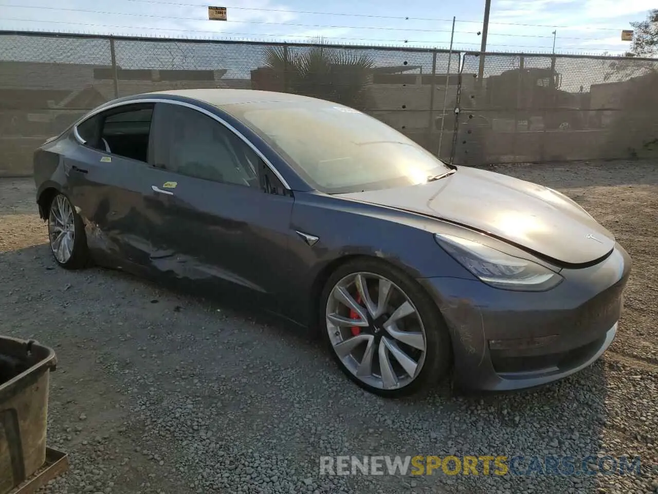 4 Photograph of a damaged car 5YJ3E1EB0KF238370 TESLA MODEL 3 2019