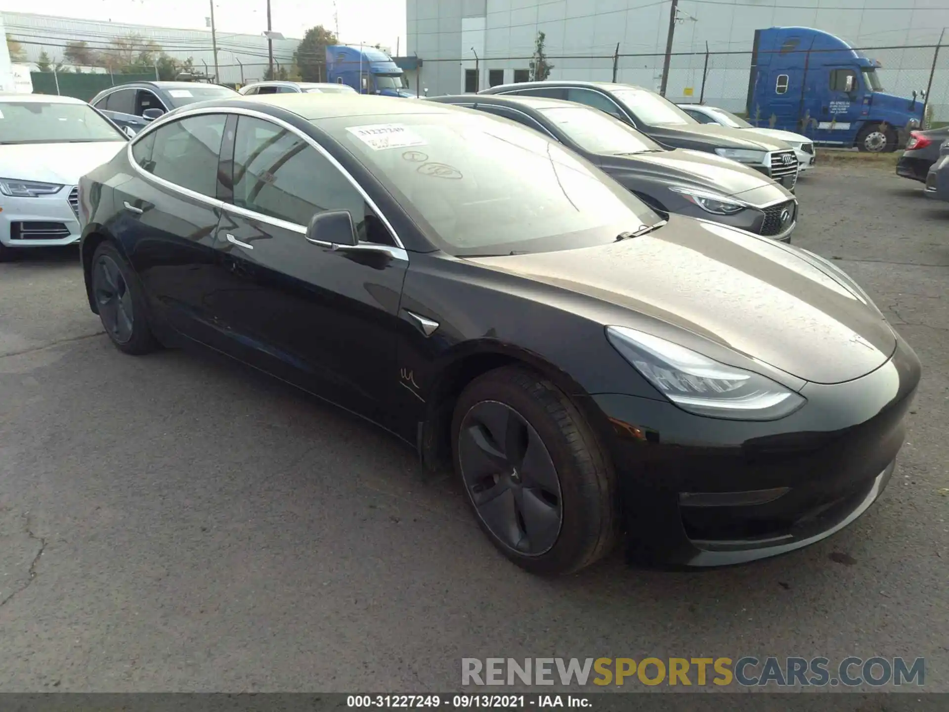 1 Photograph of a damaged car 5YJ3E1EB0KF384574 TESLA MODEL 3 2019