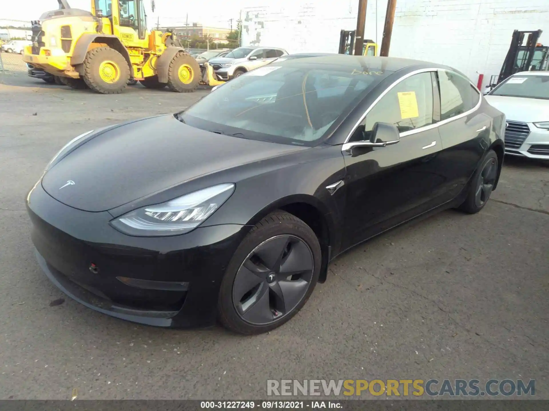 2 Photograph of a damaged car 5YJ3E1EB0KF384574 TESLA MODEL 3 2019