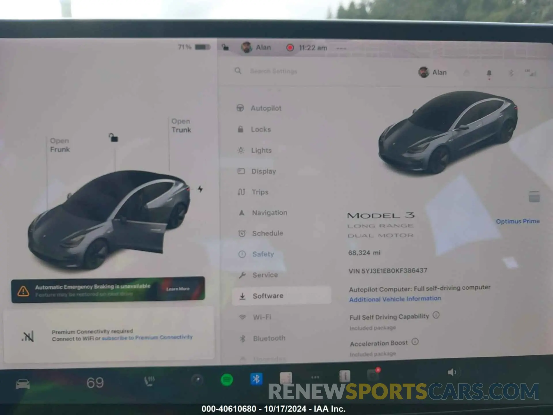 7 Photograph of a damaged car 5YJ3E1EB0KF386437 TESLA MODEL 3 2019