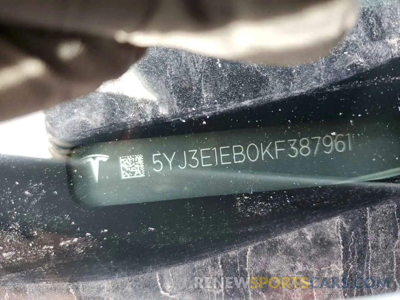 13 Photograph of a damaged car 5YJ3E1EB0KF387961 TESLA MODEL 3 2019