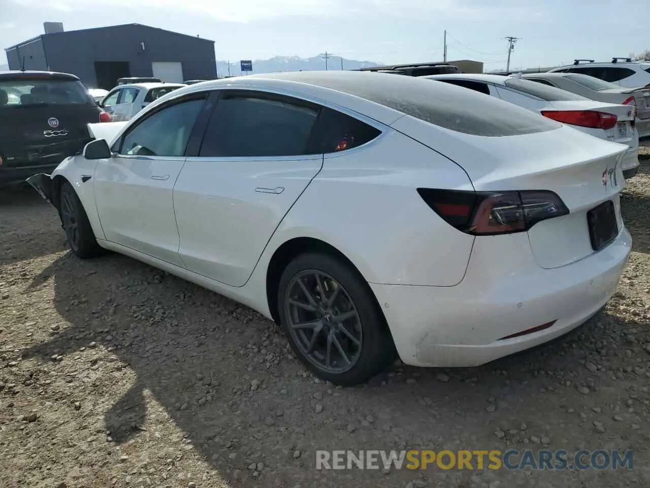 2 Photograph of a damaged car 5YJ3E1EB0KF387961 TESLA MODEL 3 2019