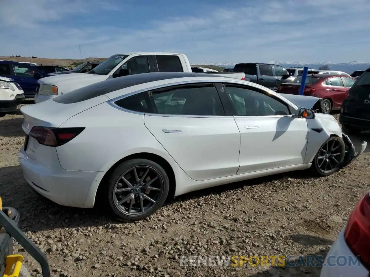 3 Photograph of a damaged car 5YJ3E1EB0KF387961 TESLA MODEL 3 2019