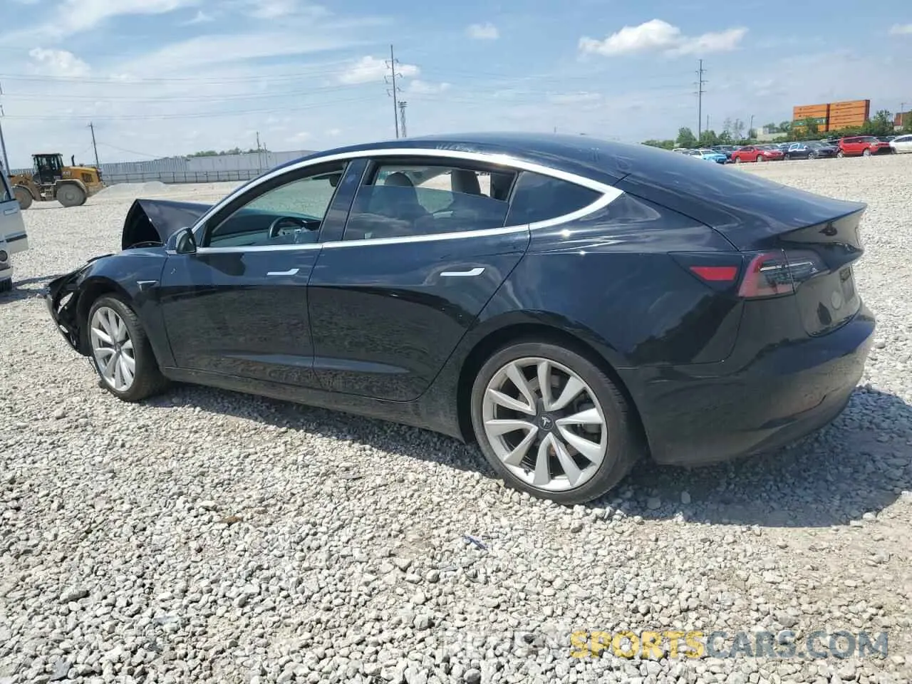 2 Photograph of a damaged car 5YJ3E1EB0KF391458 TESLA MODEL 3 2019