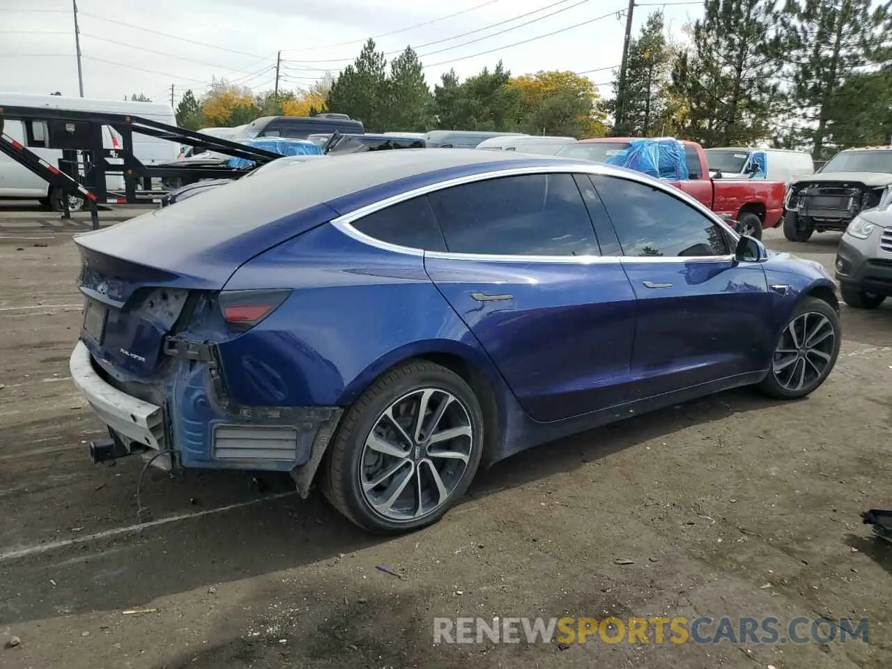 3 Photograph of a damaged car 5YJ3E1EB0KF392173 TESLA MODEL 3 2019