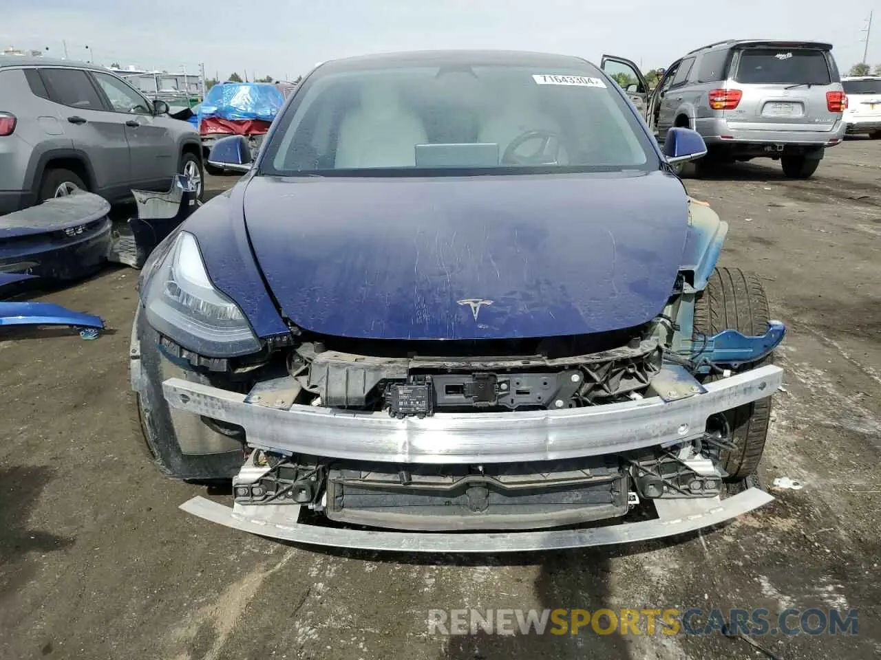 5 Photograph of a damaged car 5YJ3E1EB0KF392173 TESLA MODEL 3 2019