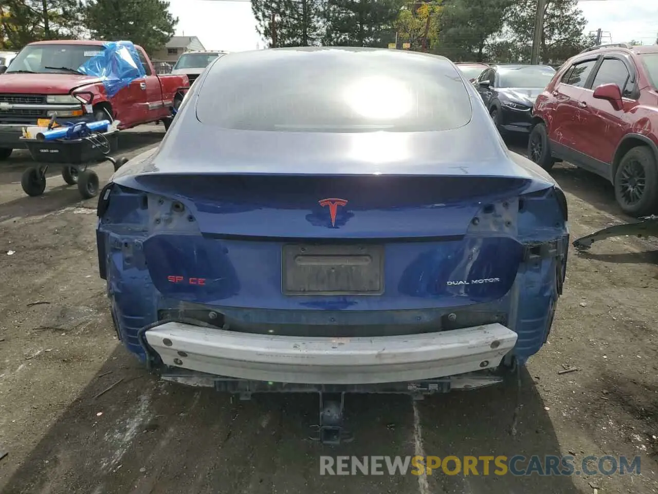 6 Photograph of a damaged car 5YJ3E1EB0KF392173 TESLA MODEL 3 2019