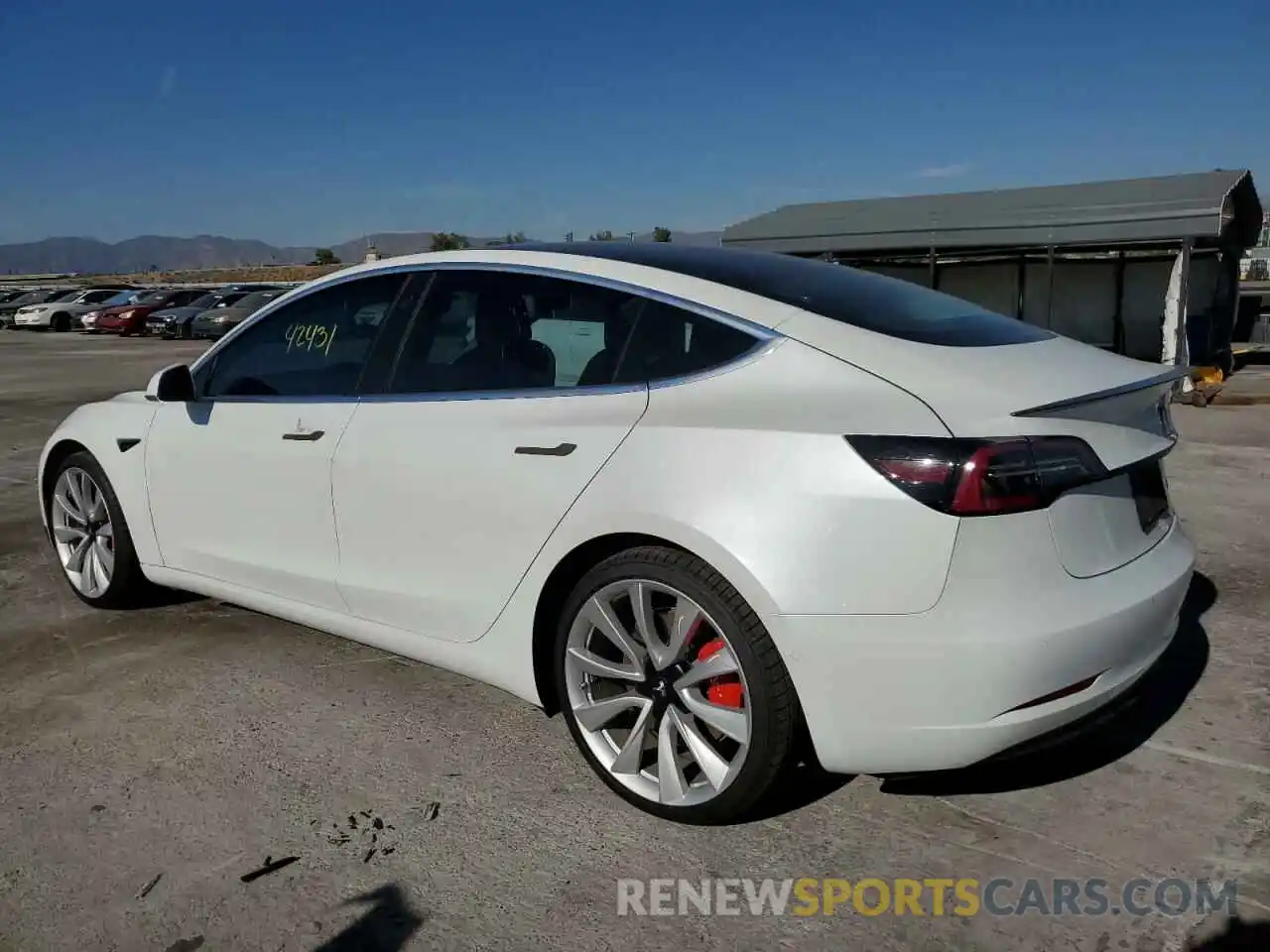 3 Photograph of a damaged car 5YJ3E1EB0KF393162 TESLA MODEL 3 2019