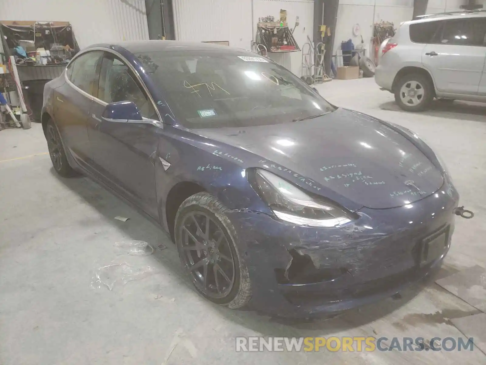 1 Photograph of a damaged car 5YJ3E1EB0KF408226 TESLA MODEL 3 2019