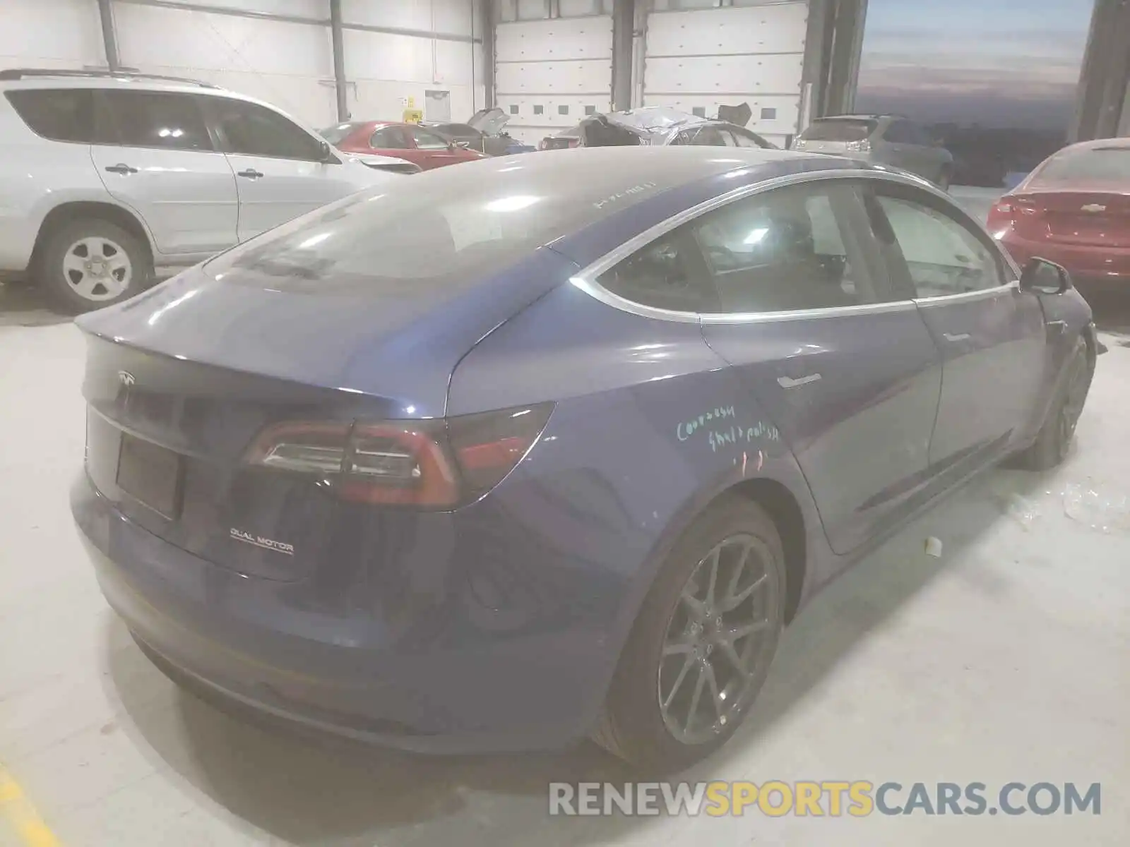 4 Photograph of a damaged car 5YJ3E1EB0KF408226 TESLA MODEL 3 2019