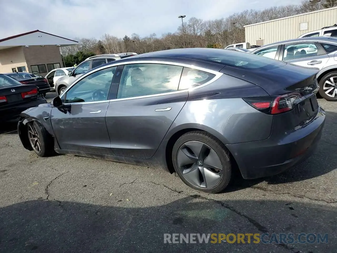 2 Photograph of a damaged car 5YJ3E1EB0KF418108 TESLA MODEL 3 2019