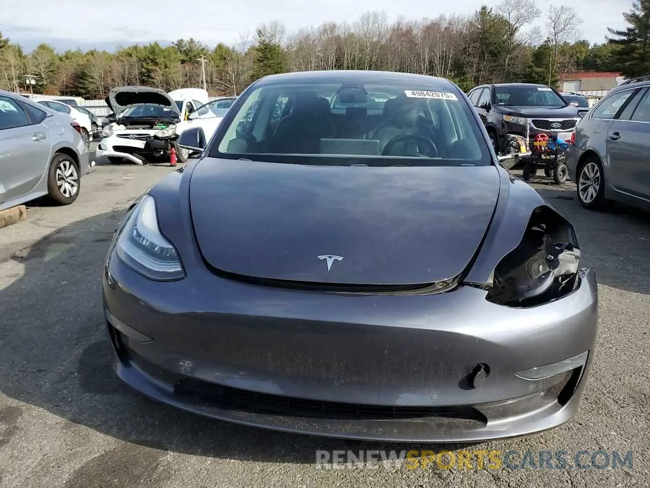 5 Photograph of a damaged car 5YJ3E1EB0KF418108 TESLA MODEL 3 2019