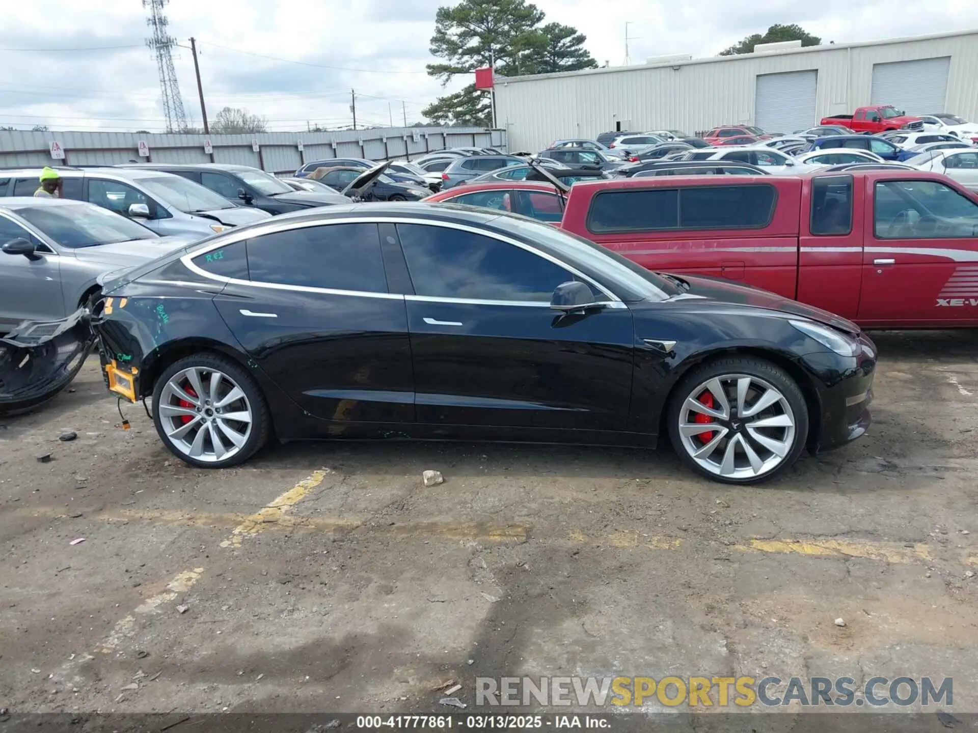 13 Photograph of a damaged car 5YJ3E1EB0KF422093 TESLA MODEL 3 2019