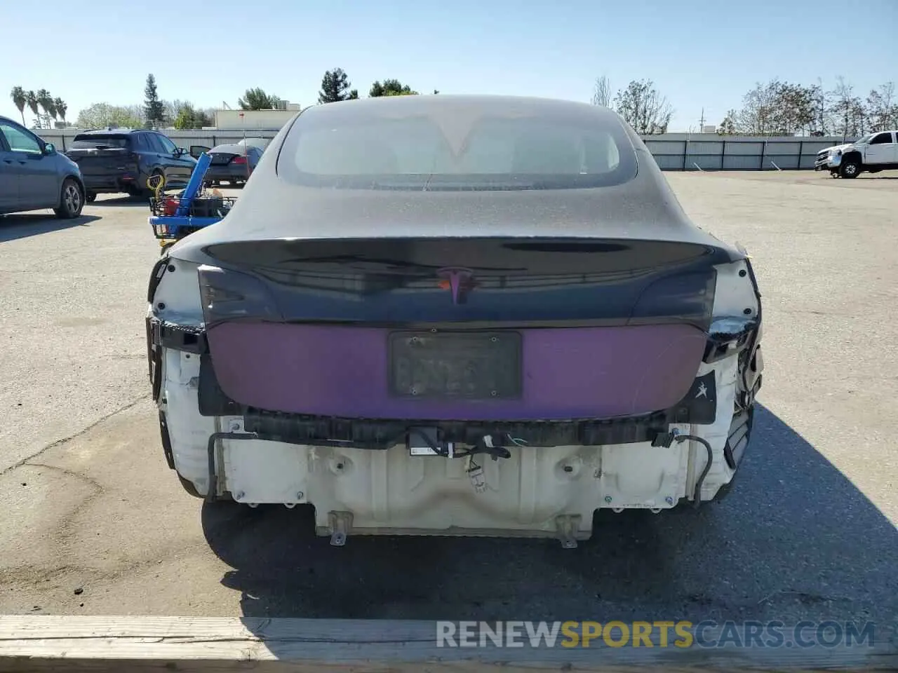 6 Photograph of a damaged car 5YJ3E1EB0KF437418 TESLA MODEL 3 2019