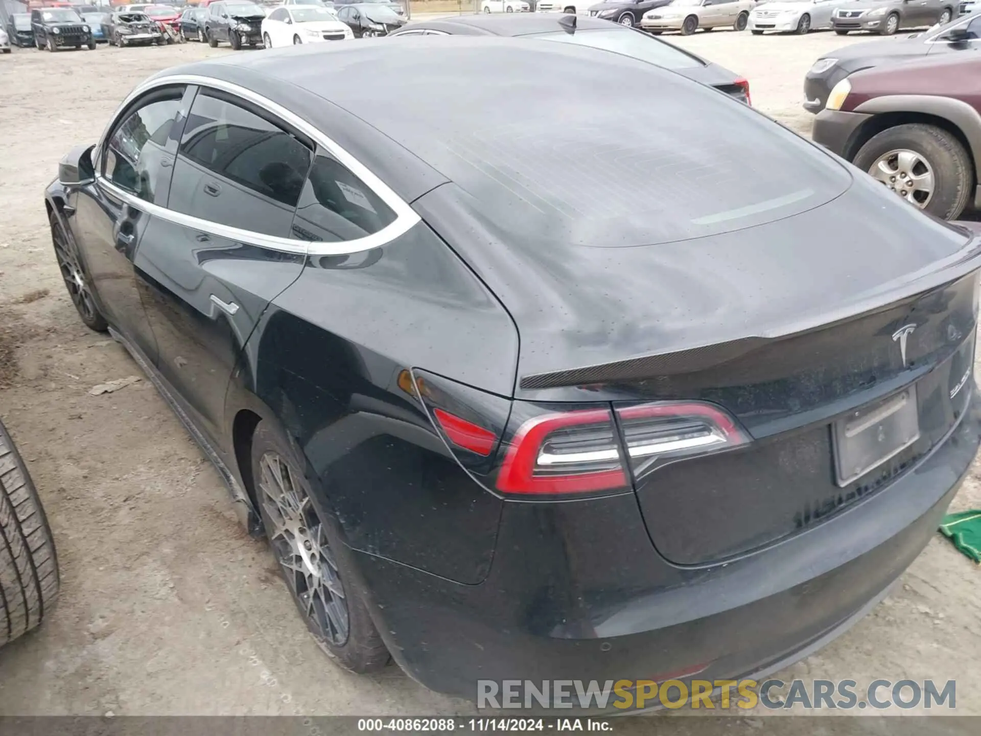 3 Photograph of a damaged car 5YJ3E1EB0KF441260 TESLA MODEL 3 2019