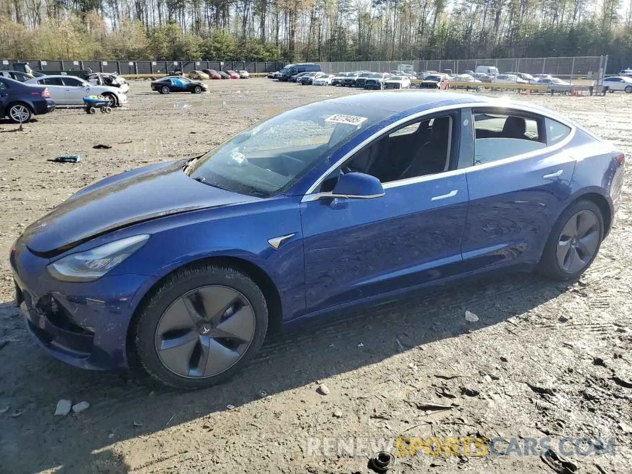 1 Photograph of a damaged car 5YJ3E1EB0KF452758 TESLA MODEL 3 2019