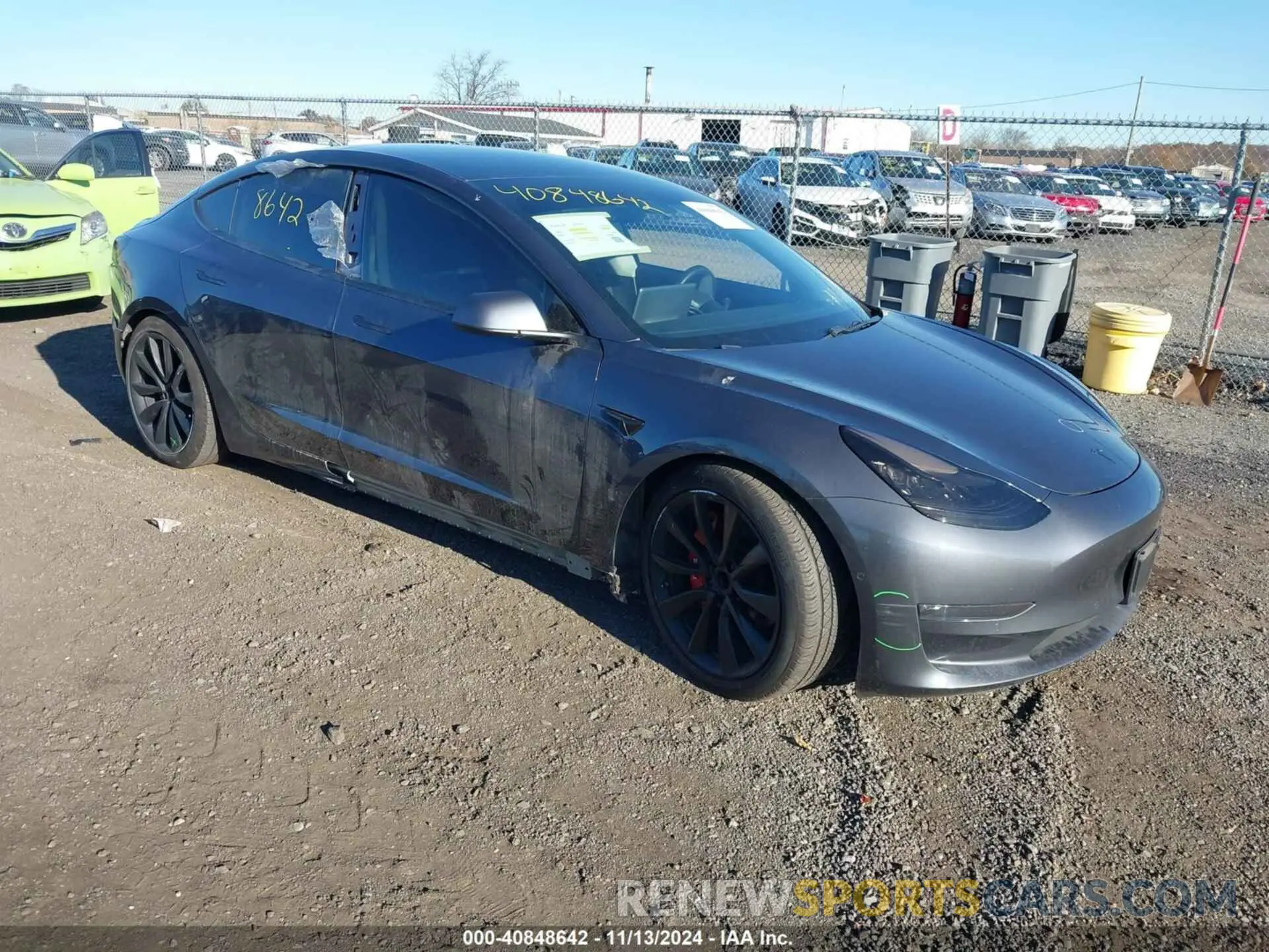 1 Photograph of a damaged car 5YJ3E1EB0KF453487 TESLA MODEL 3 2019