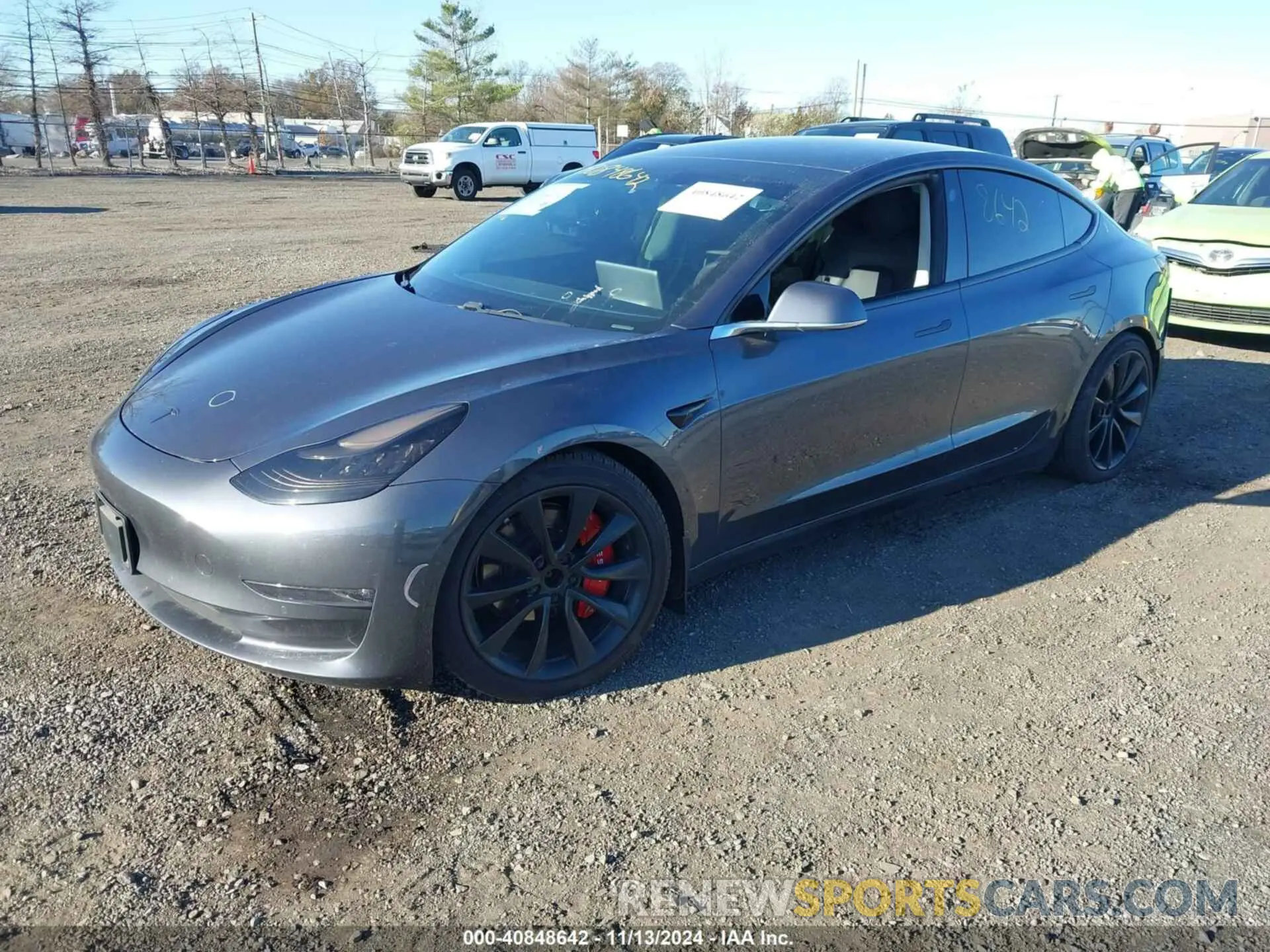 2 Photograph of a damaged car 5YJ3E1EB0KF453487 TESLA MODEL 3 2019