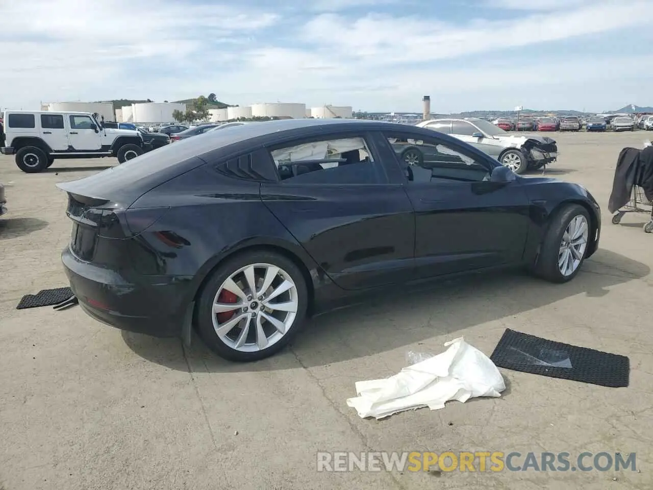 3 Photograph of a damaged car 5YJ3E1EB0KF487218 TESLA MODEL 3 2019