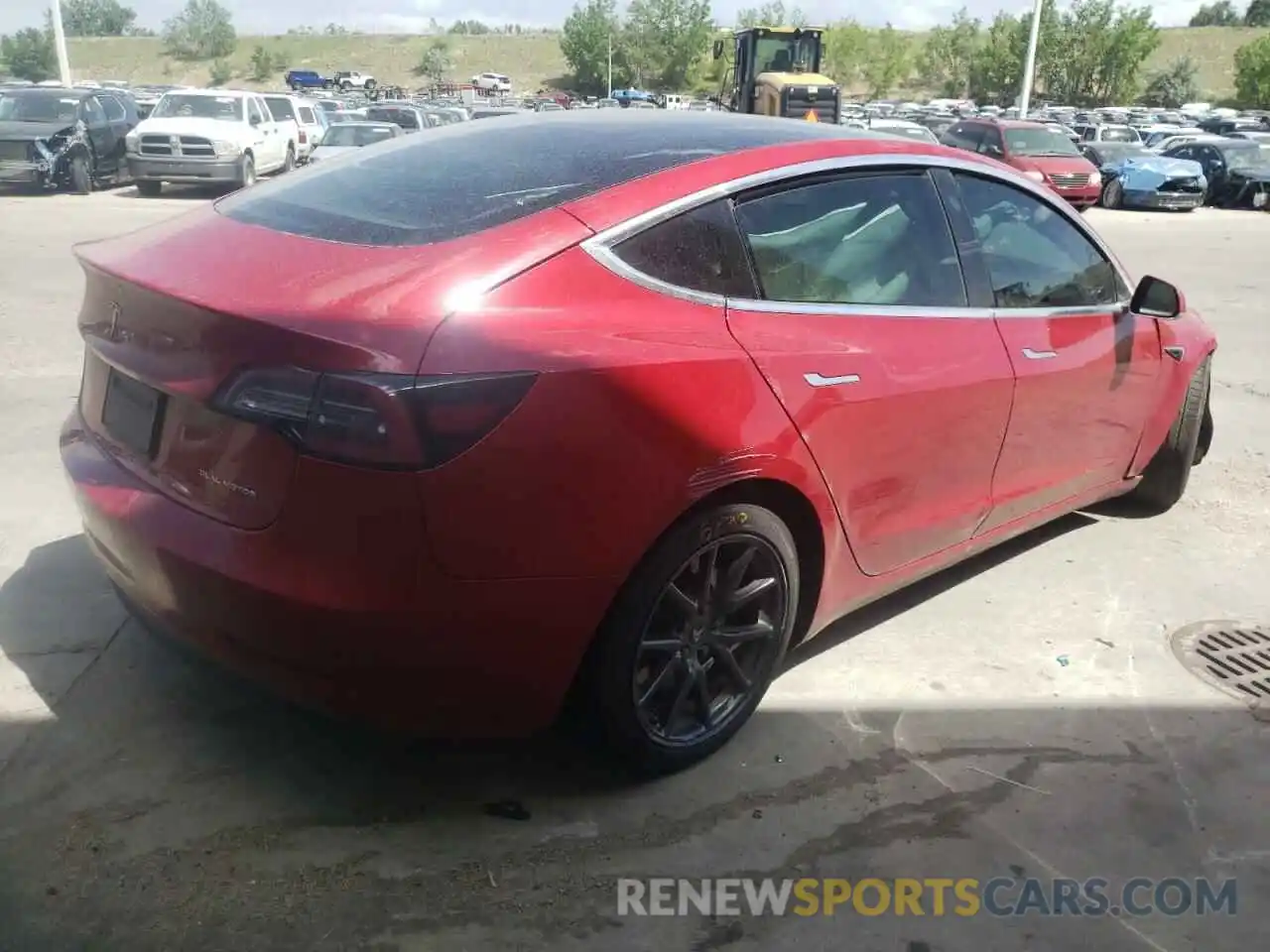 4 Photograph of a damaged car 5YJ3E1EB0KF496758 TESLA MODEL 3 2019