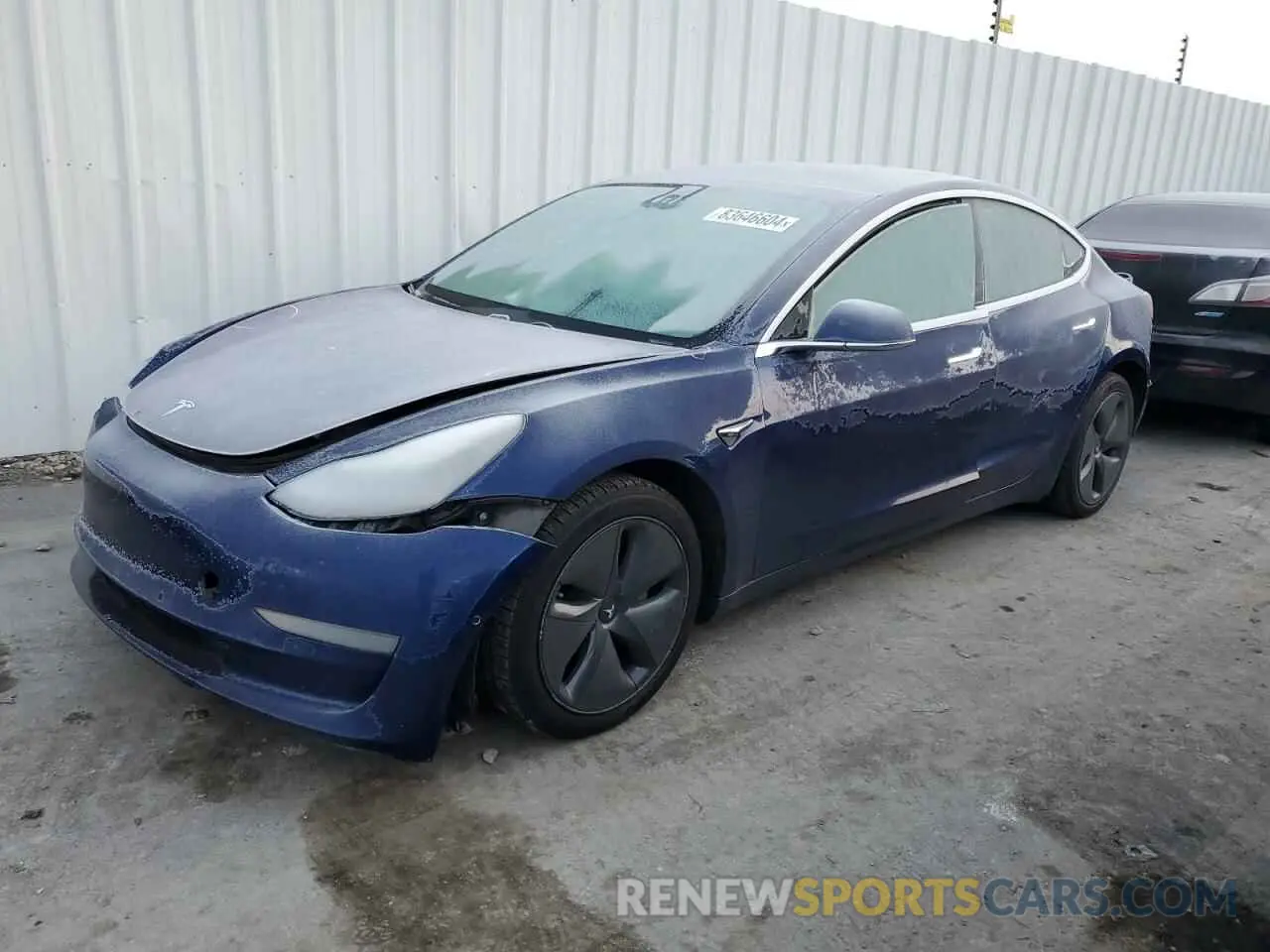1 Photograph of a damaged car 5YJ3E1EB0KF497165 TESLA MODEL 3 2019