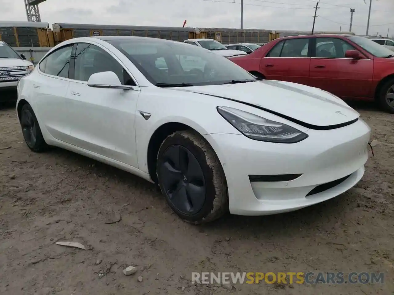 1 Photograph of a damaged car 5YJ3E1EB0KF515700 TESLA MODEL 3 2019