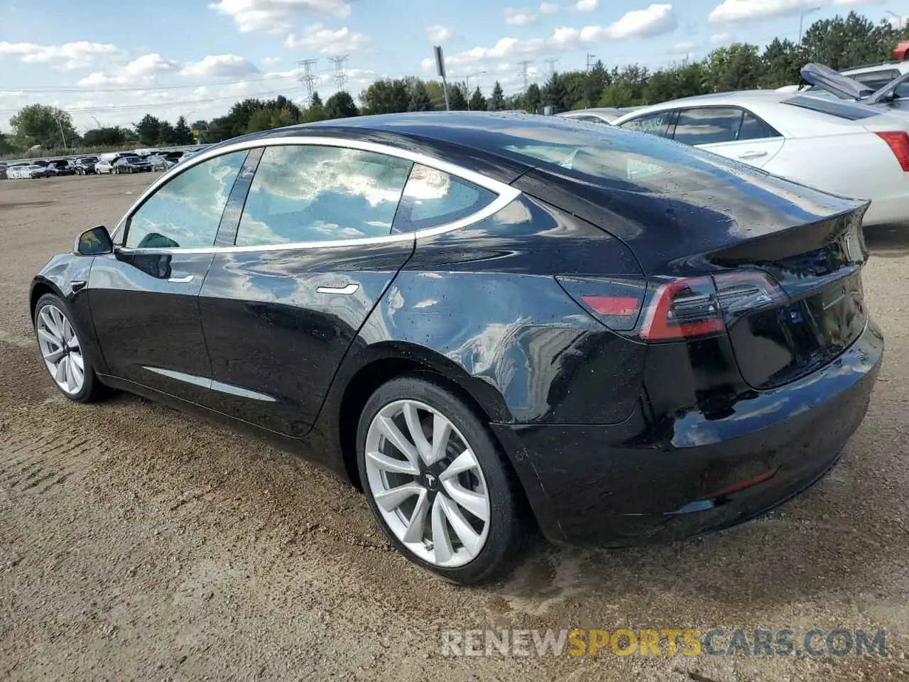 2 Photograph of a damaged car 5YJ3E1EB1KF191933 TESLA MODEL 3 2019