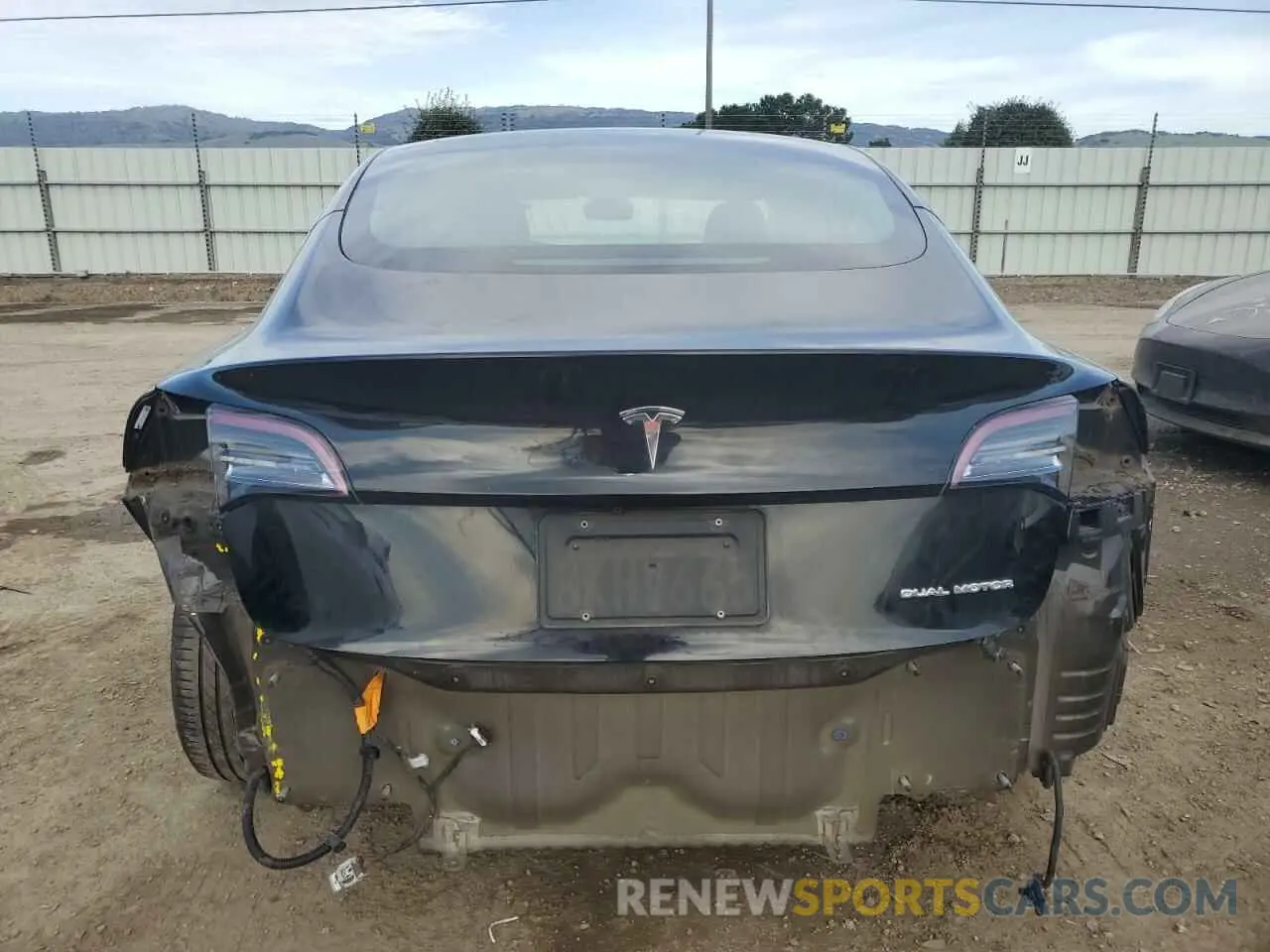 6 Photograph of a damaged car 5YJ3E1EB1KF212019 TESLA MODEL 3 2019